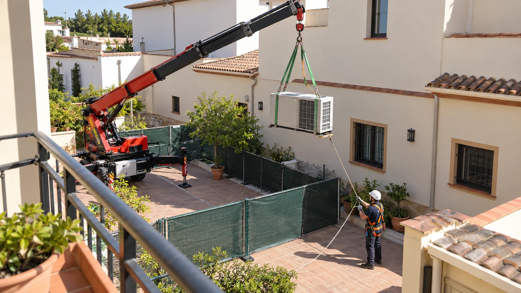 Movimiento de cargas y apoyo al izado en Almendralejo